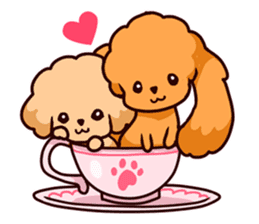 Story of seven colors Toy Poodle #2 sticker #8621653