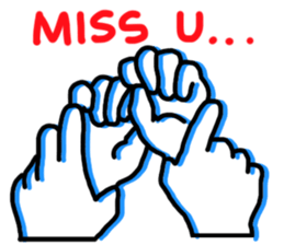 Hands emoji with many expressions sticker #8621774