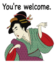 Ukiyoe English version sticker #8621795