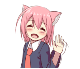 Girl of brute's ear sticker #8621819