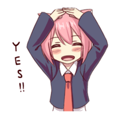 Girl of brute's ear sticker #8621820