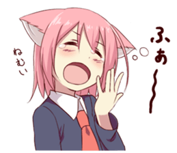 Girl of brute's ear sticker #8621825