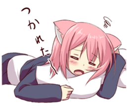 Girl of brute's ear sticker #8621827