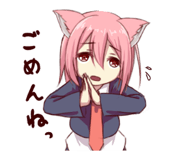 Girl of brute's ear sticker #8621829