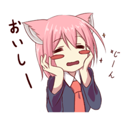 Girl of brute's ear sticker #8621836