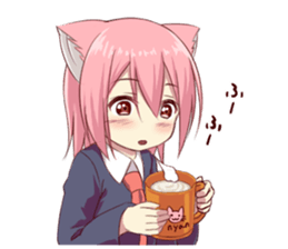 Girl of brute's ear sticker #8621837