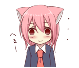 Girl of brute's ear sticker #8621840