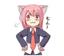 Girl of brute's ear sticker #8621849