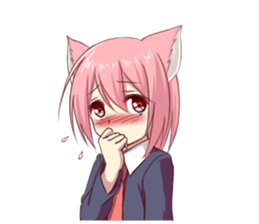 Girl of brute's ear sticker #8621853