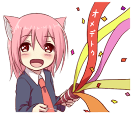 Girl of brute's ear sticker #8621857