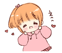 Sticker of a boy and a girl sticker #8621901