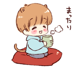 Sticker of a boy and a girl sticker #8621930