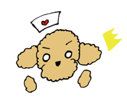 poodle nurse sticker #8622181