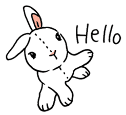 Schinako's My Lovely White Bunny sticker #8622258