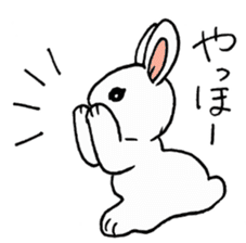 Schinako's My Lovely White Bunny sticker #8622262
