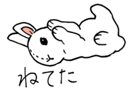 Schinako's My Lovely White Bunny sticker #8622264