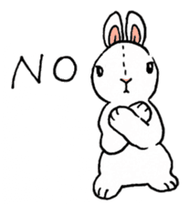 Schinako's My Lovely White Bunny sticker #8622274