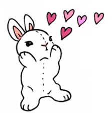 Schinako's My Lovely White Bunny sticker #8622275