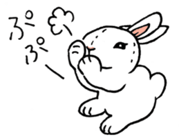 Schinako's My Lovely White Bunny sticker #8622277