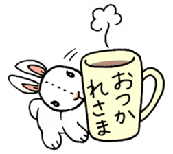 Schinako's My Lovely White Bunny sticker #8622278