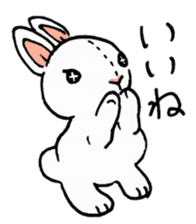 Schinako's My Lovely White Bunny sticker #8622284