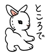 Schinako's My Lovely White Bunny sticker #8622287
