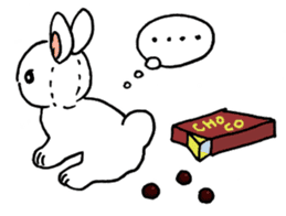 Schinako's My Lovely White Bunny sticker #8622289