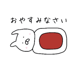 Easy-to-use daily conversation of rabbit sticker #8622381