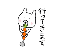 Easy-to-use daily conversation of rabbit sticker #8622386