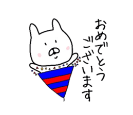 Easy-to-use daily conversation of rabbit sticker #8622394