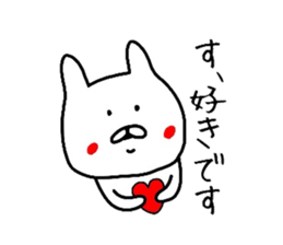 Easy-to-use daily conversation of rabbit sticker #8622407