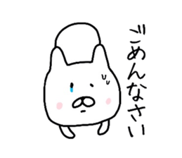 Easy-to-use daily conversation of rabbit sticker #8622408