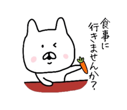 Easy-to-use daily conversation of rabbit sticker #8622412