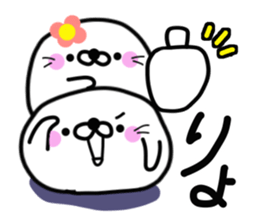 Loving seals 3 sticker #8622541
