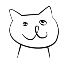 Here are cute white cats sticker #8622660