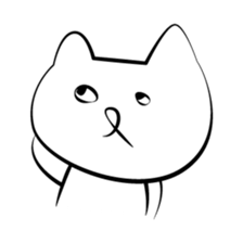 Here are cute white cats sticker #8622665