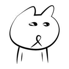 Here are cute white cats sticker #8622668