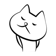 Here are cute white cats sticker #8622669