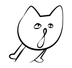 Here are cute white cats sticker #8622683