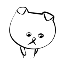 Here are cute white cats sticker #8622684