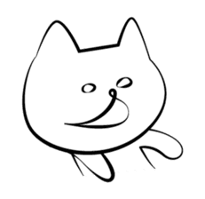 Here are cute white cats sticker #8622694