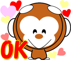 Child monkey of Mont-chan sticker #8622860