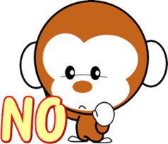 Child monkey of Mont-chan sticker #8622861
