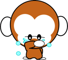 Child monkey of Mont-chan sticker #8622876