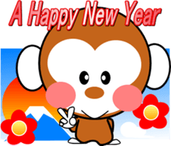 Child monkey of Mont-chan sticker #8622878