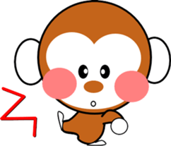 Child monkey of Mont-chan sticker #8622885
