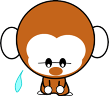 Child monkey of Mont-chan sticker #8622892