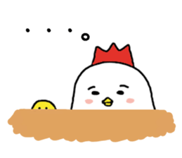 Mrs chicken bird sticker #8623075