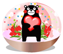 KUMAMON sticker(snow dome ver) sticker #8623420
