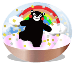 KUMAMON sticker(snow dome ver) sticker #8623422